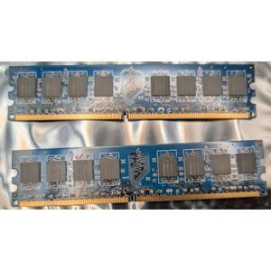 2× Nanya 1GB DDR2 RAM Lot – 2GB Total – PC2‑5300U – Pulled Working, Parts Only